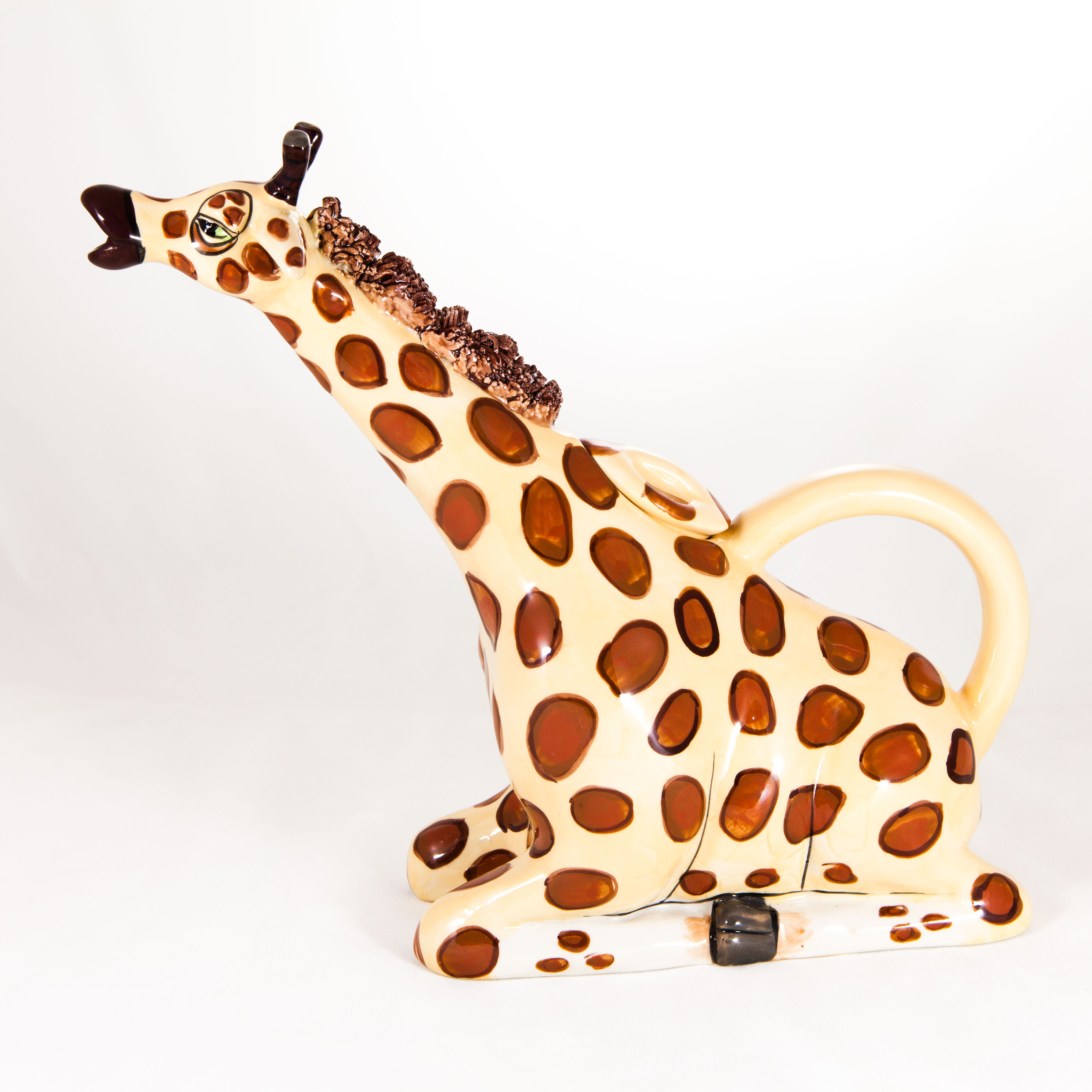 Ceramic Giraffe Teapot Collage Home