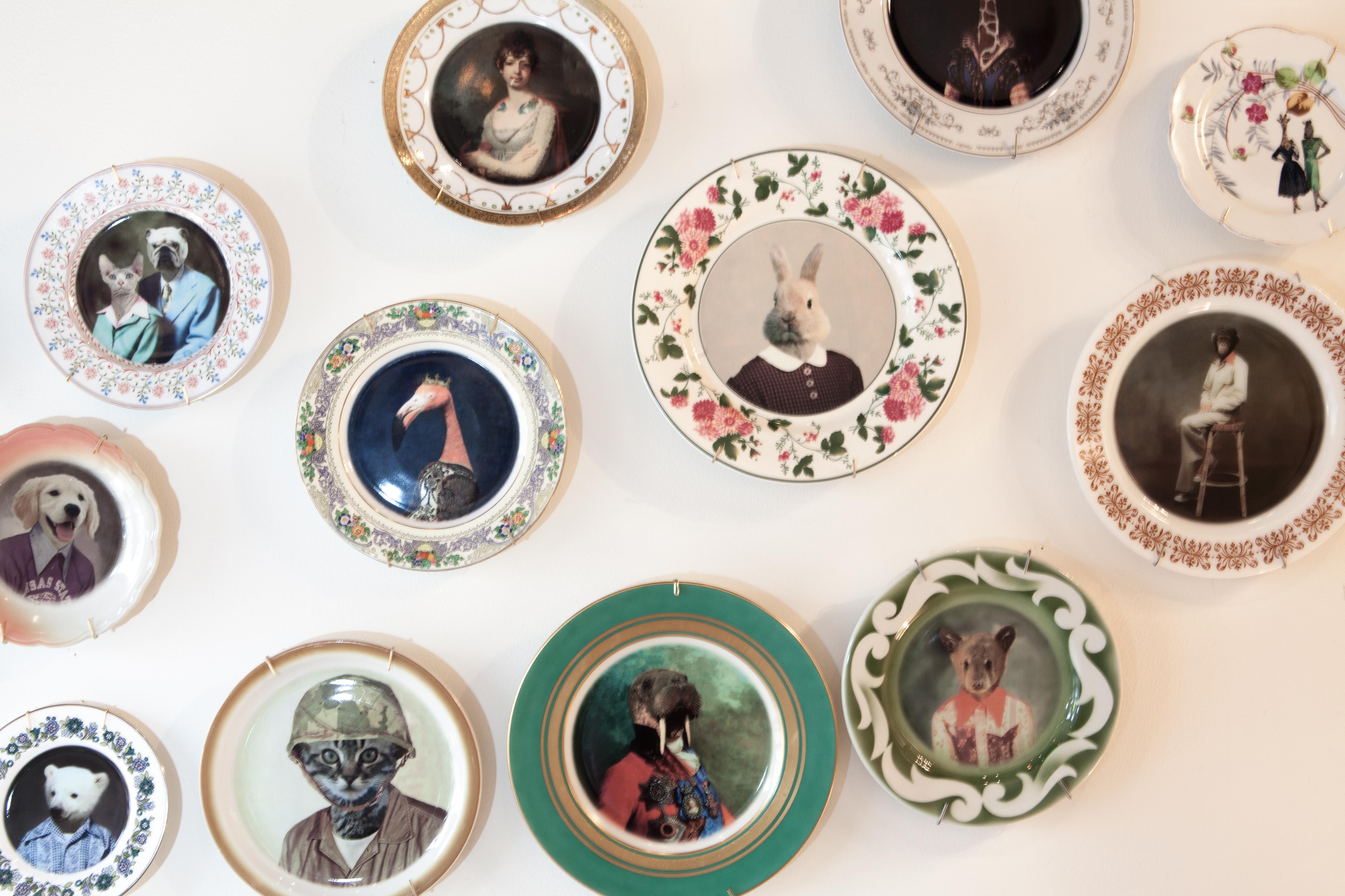 Max the Dog Decorative Animal Plate Collage Home