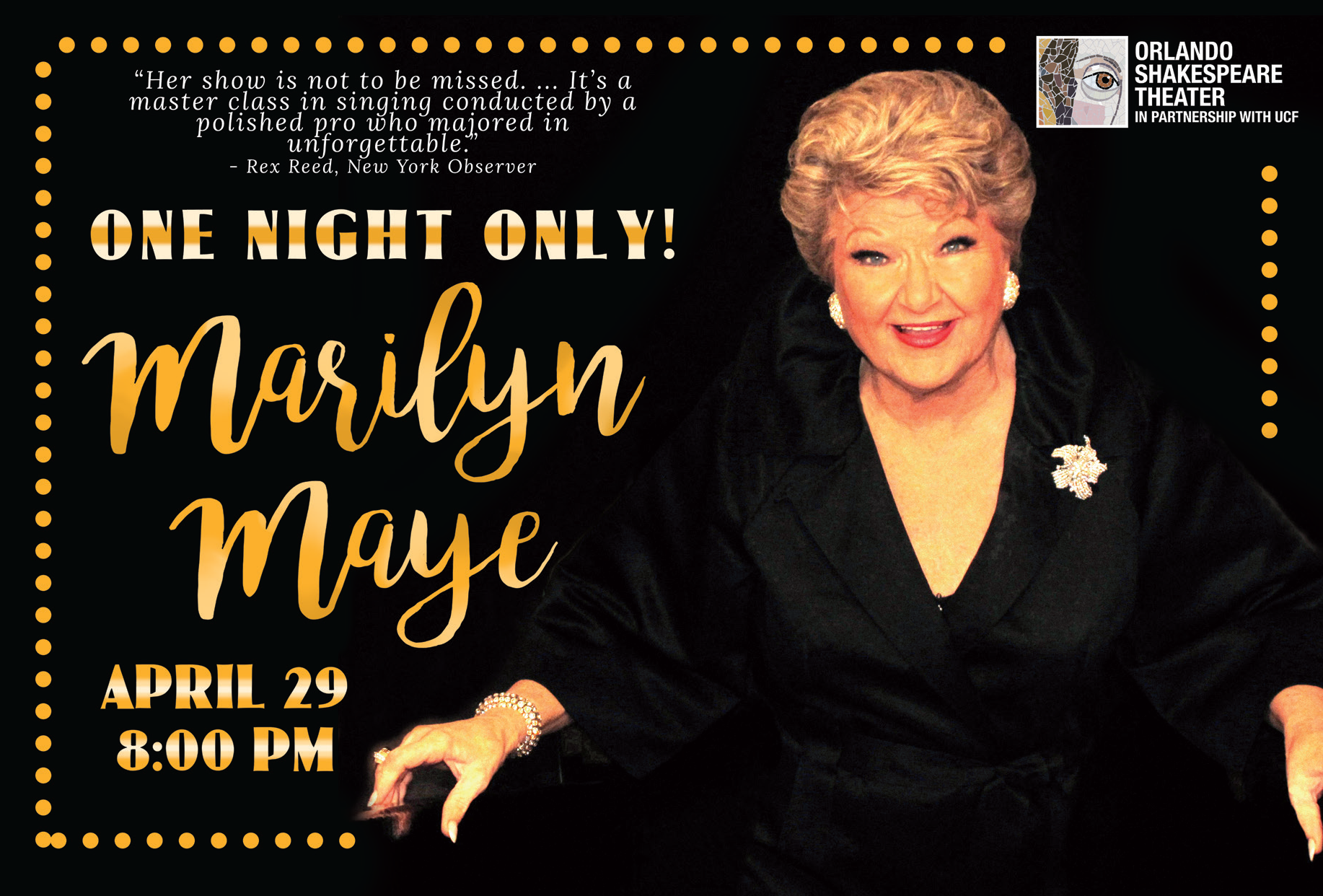 Marilyn Maye Orlando Shakespeare Theater