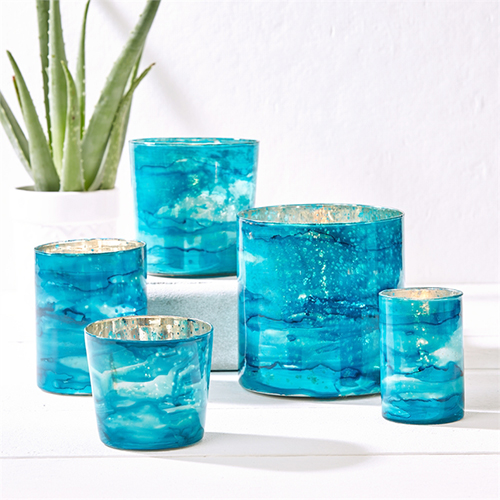 Azure Candle Holders