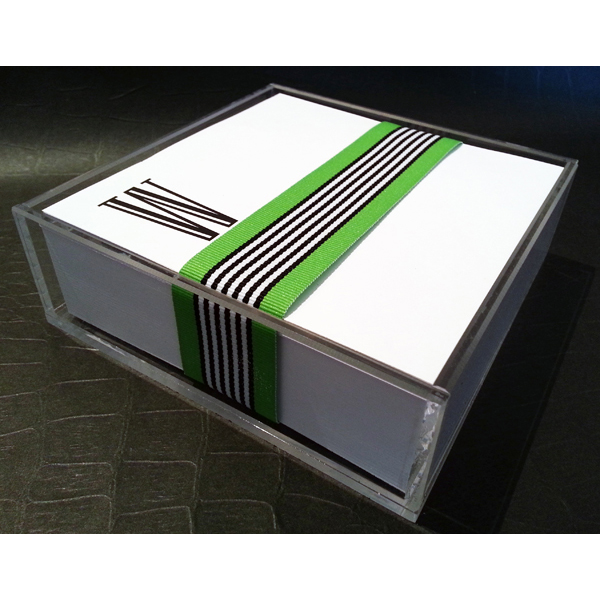 Acrylic Memo Pad Holder Collage Home