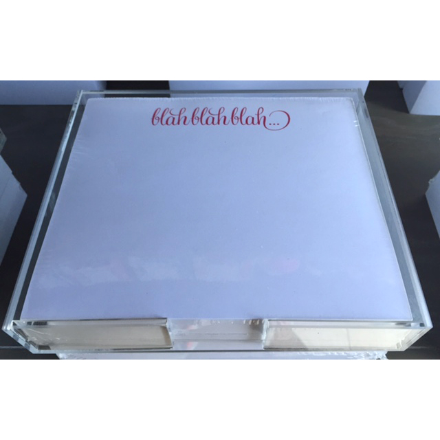 Acrylic Memo Pad Holder Collage Home