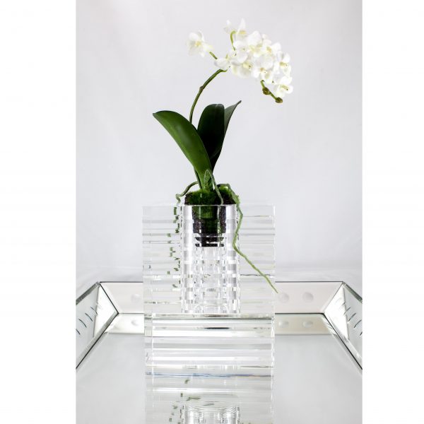 Veritas Glass Vase with Cuts