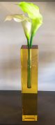 Veritas Amber Glass Bud Vase