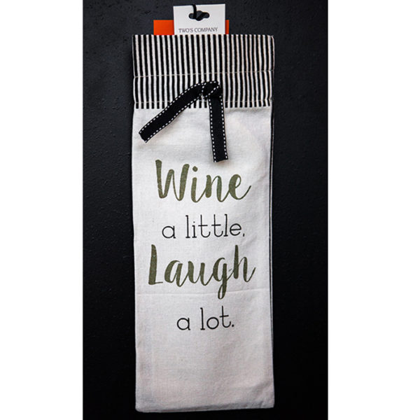 Wine a Little Laugh A Lot Wine Gift Bag