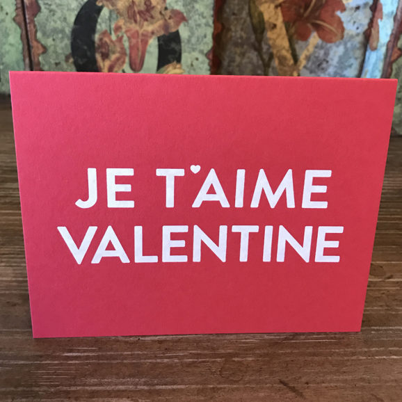 Je Taime Valentine Card