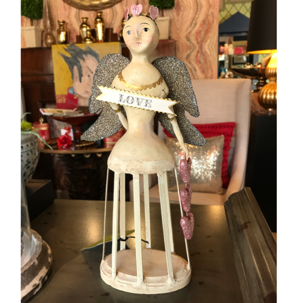 Love Santos Angel by Artist Nicole Sayer Love Santos Cage Doll by Artist Nicole Sayer