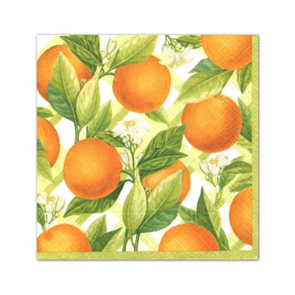 Caspari Orangerie Cocktail Napkins Caspari Orangerie Cocktail Napkins