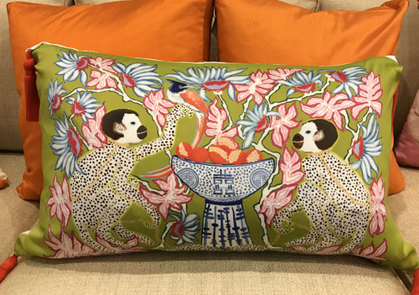 Palm Beach in Bloom II Pillow