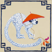 Monkey in Hat Pillow