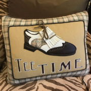 Tee Time Golf Pillow