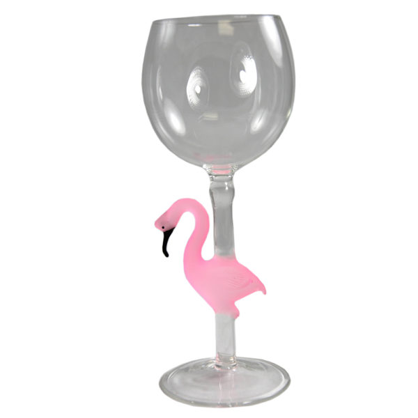 Pink Flamingo Wine Glass Bar and Cocktail Collage Home