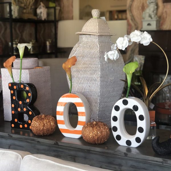 Boo Letters 3 Pc Vase