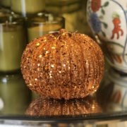Orange Glitter and Sequin Pumpkin