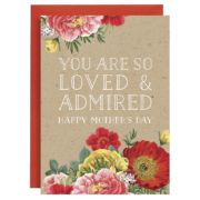 Loved & Admired Mother's Day Card